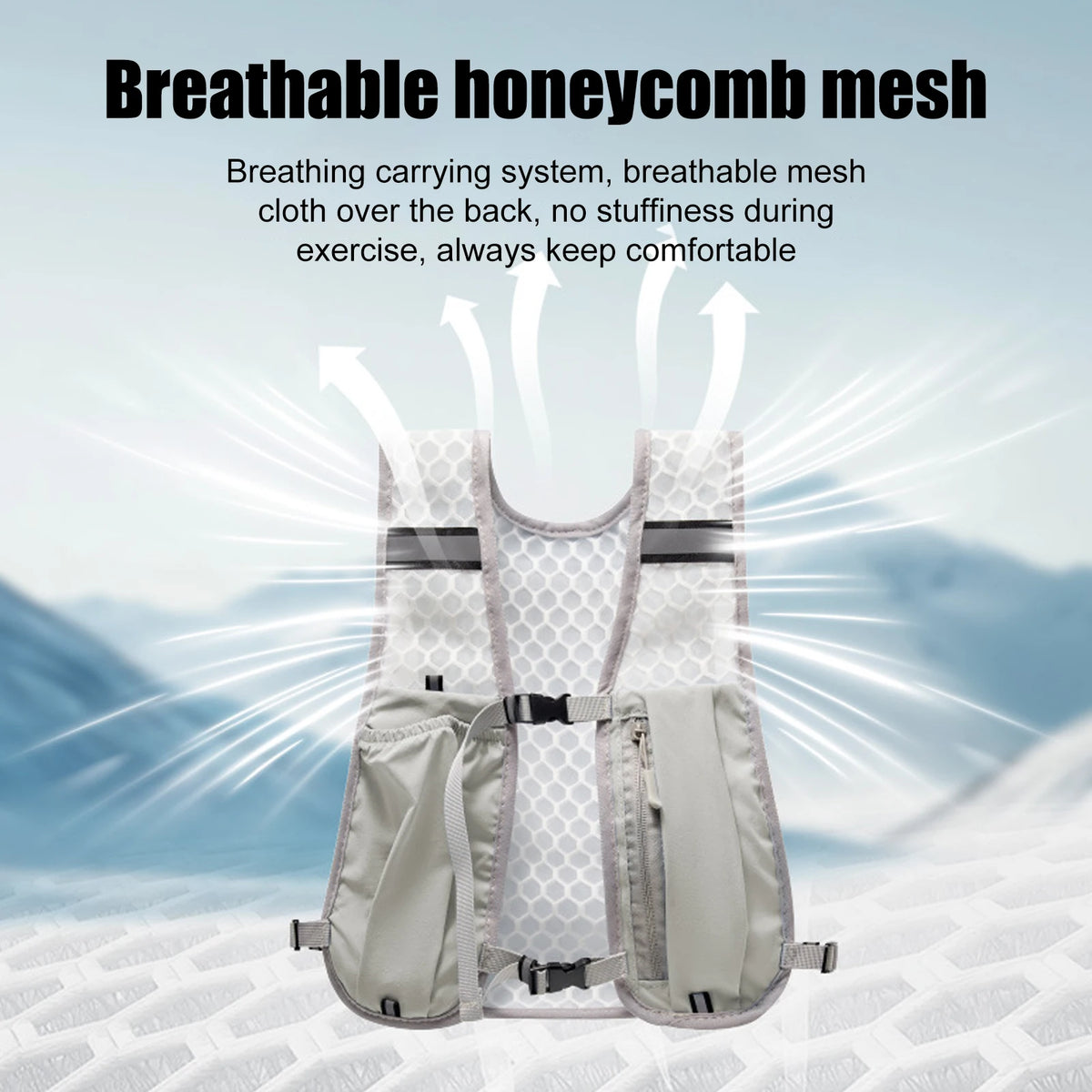 Running Water Bottle Storage Vest Lightweight Running Vest