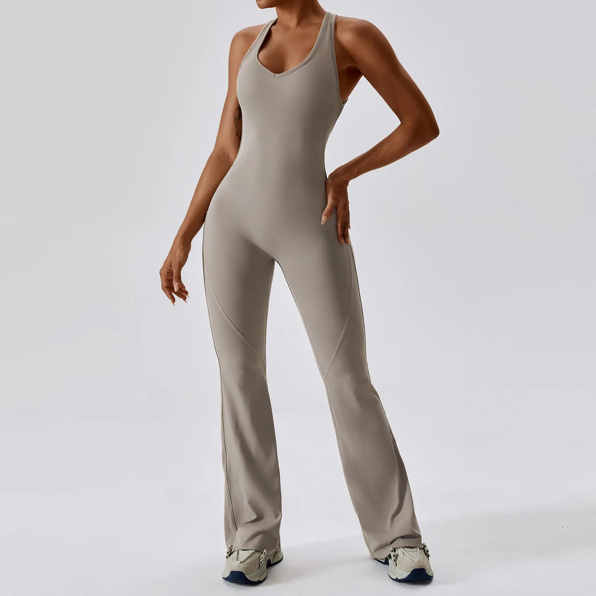 Solid Yoga Jumpsuit One Piece Outfit Fitness Bodysuit