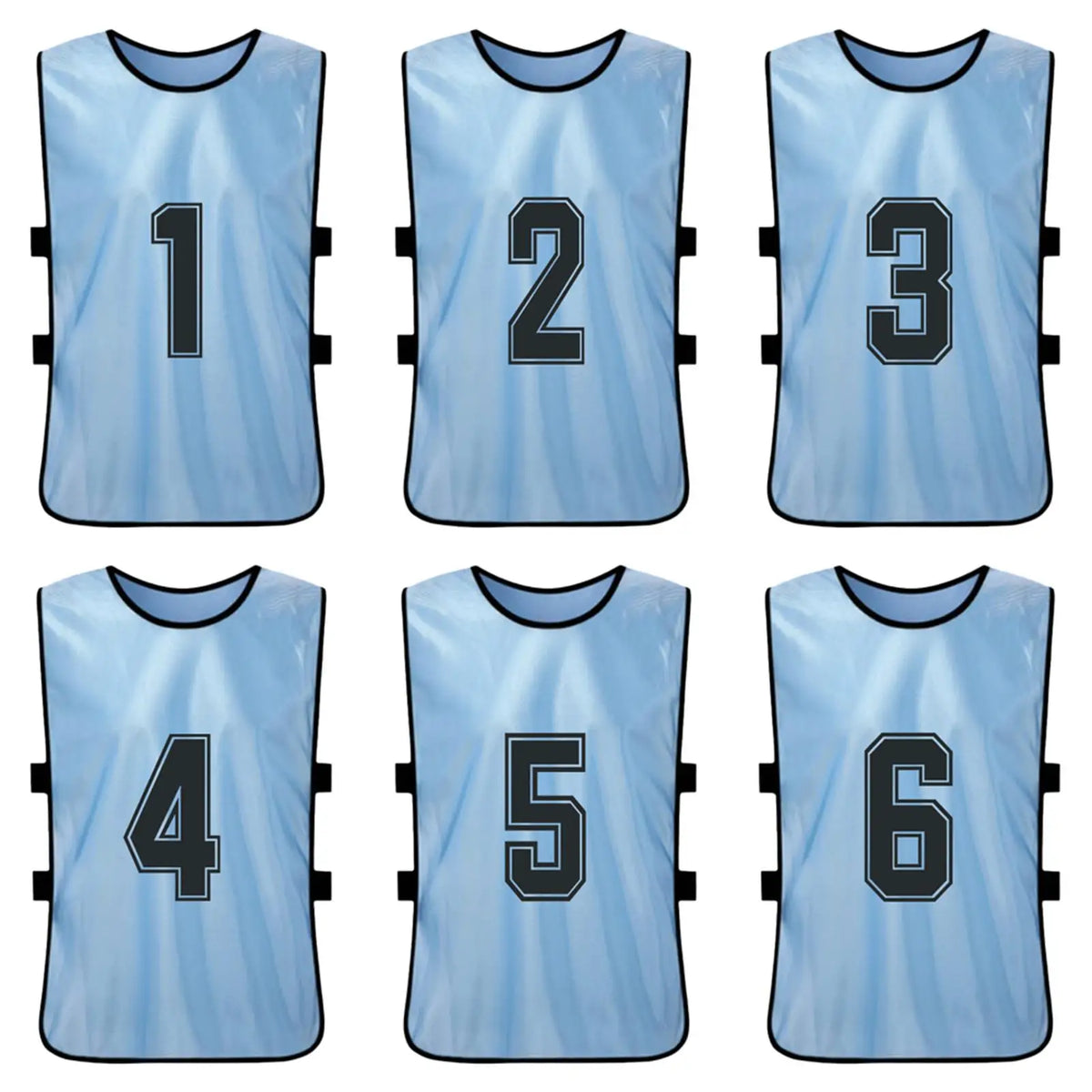 6 12PCS Kid s Football Pinnies Quick Dry Soccer Jersey Youth