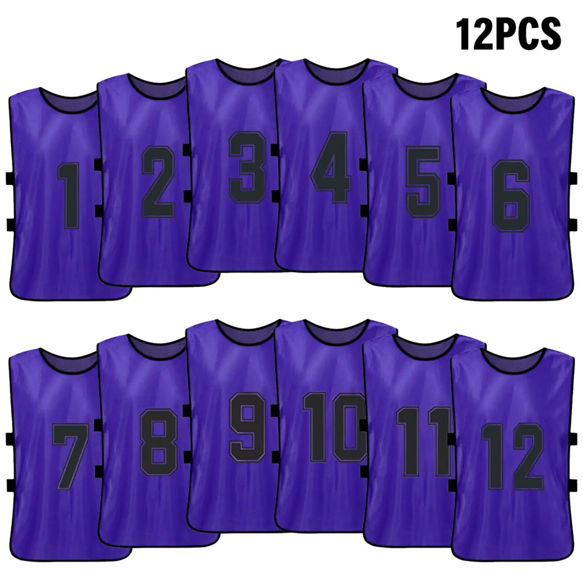 6 12PCS Kid s Football Pinnies Quick Dry Soccer Jersey Youth
