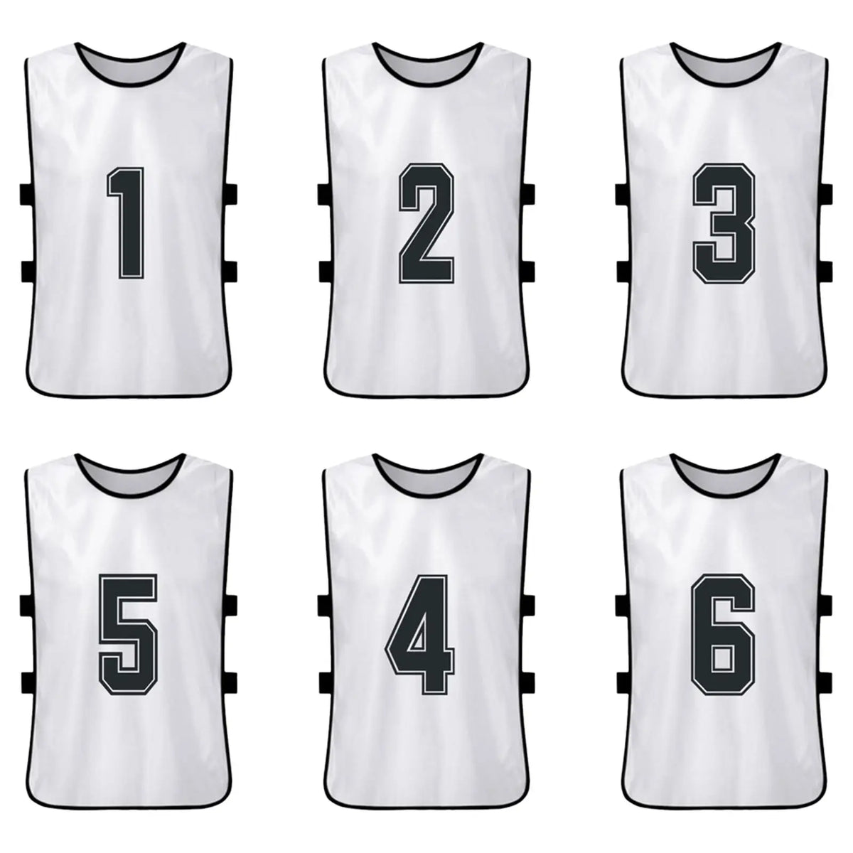 6 12PCS Kid s Football Pinnies Quick Dry Soccer Jersey Youth