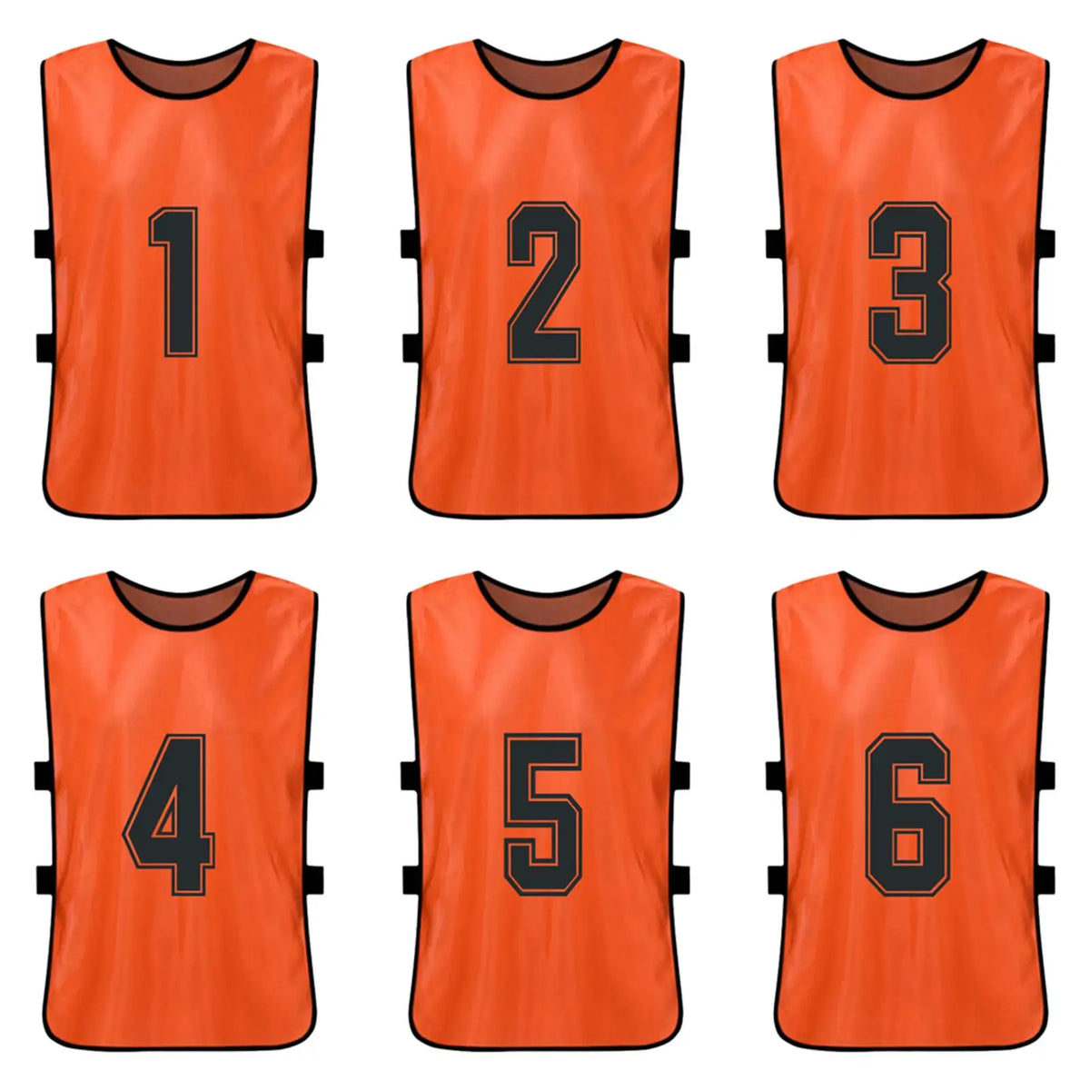 6 12PCS Kid s Football Pinnies Quick Dry Soccer Jersey Youth