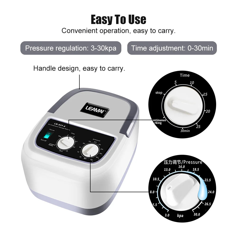Air Chambers Compression Massager Vibration Infrared Therapy