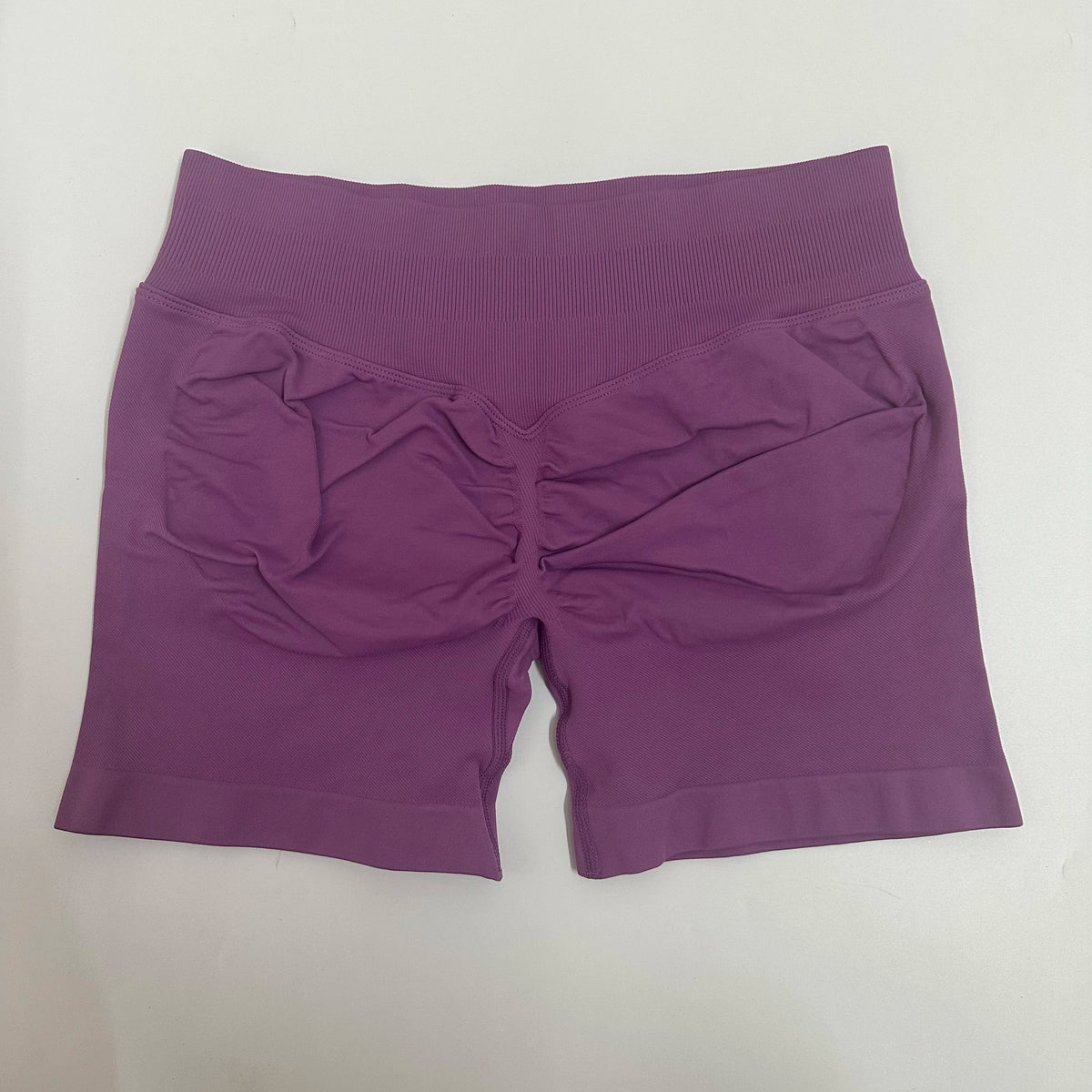 Yoga Shorts Low Ribbed Band Yoga Shorts Seamless Scrunch Bum