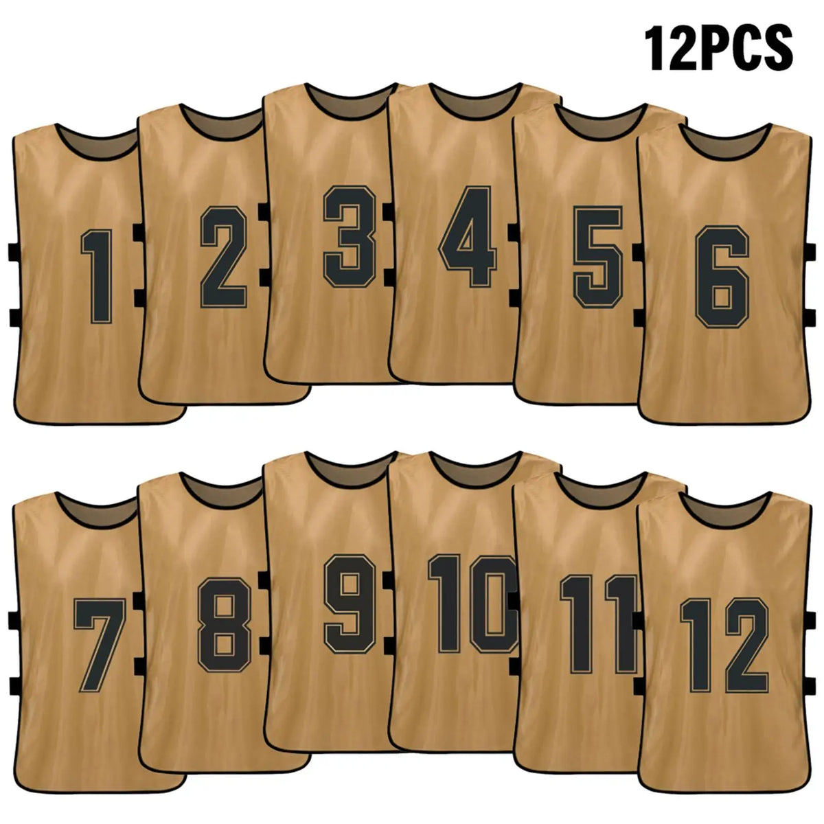 6 12PCS Kid s Football Pinnies Quick Dry Soccer Jersey Youth