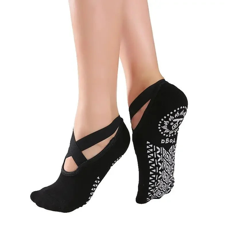 Women Yoga Socks Anti Slip Bandage Sports Ladies Girls