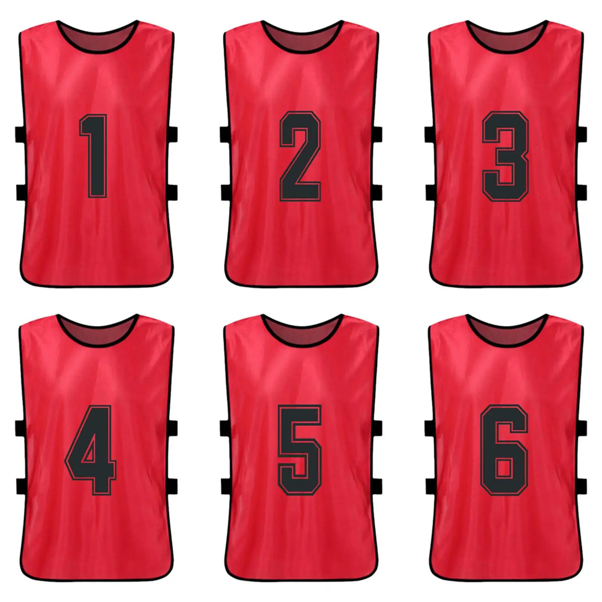 6 12PCS Kid s Football Pinnies Quick Dry Soccer Jersey Youth