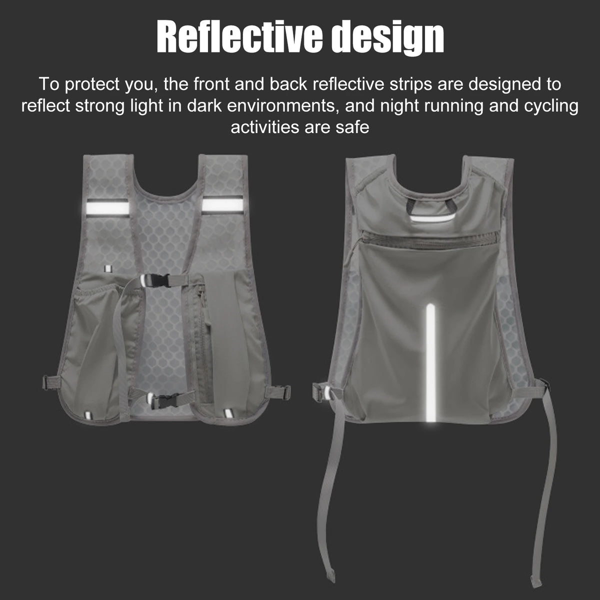 Running Water Bottle Storage Vest Lightweight Running Vest