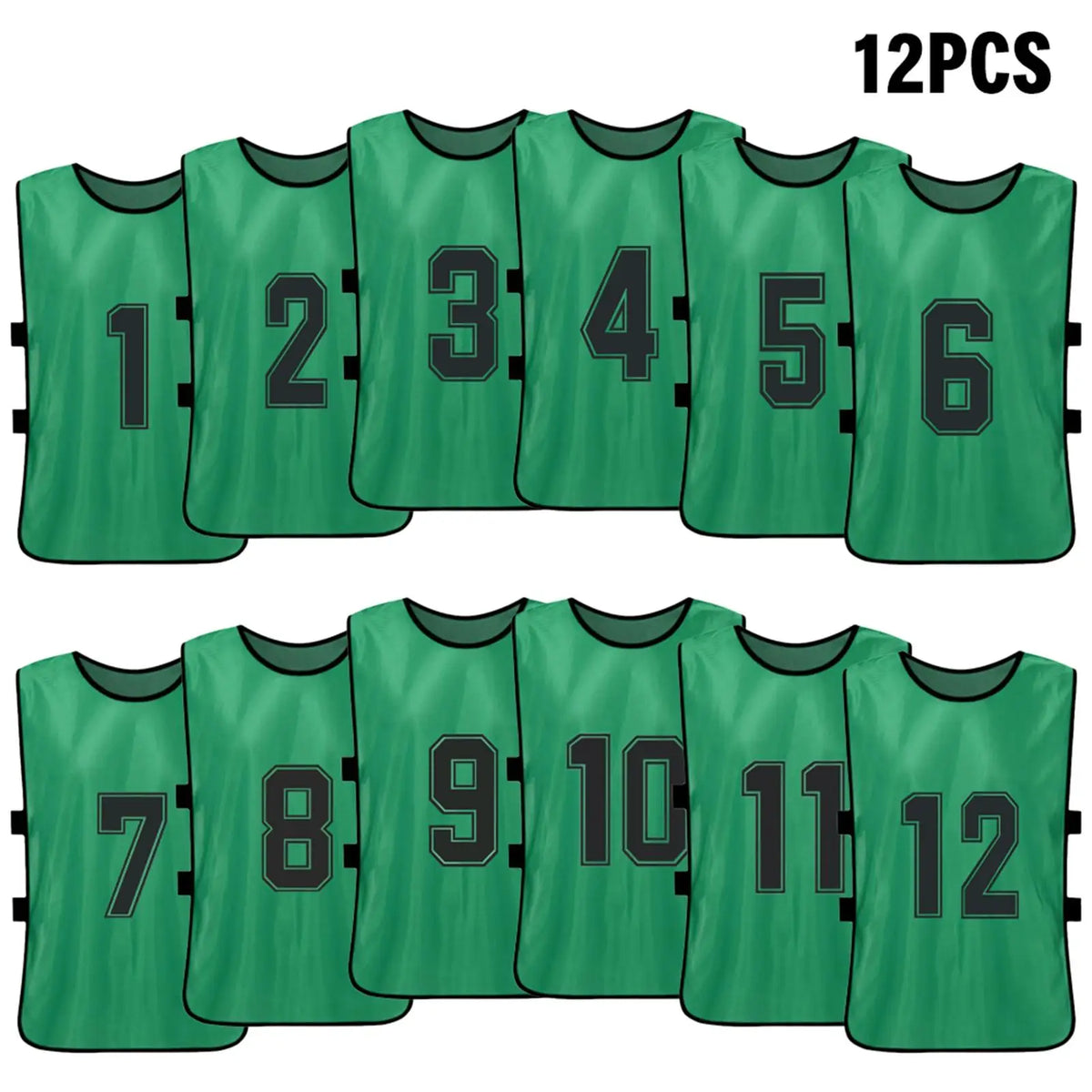 6 12PCS Kid s Football Pinnies Quick Dry Soccer Jersey Youth