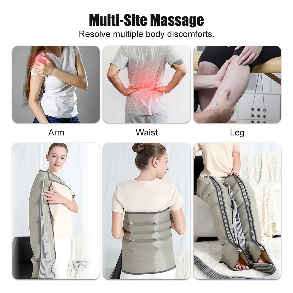 Air Chambers Compression Massager Vibration Infrared Therapy