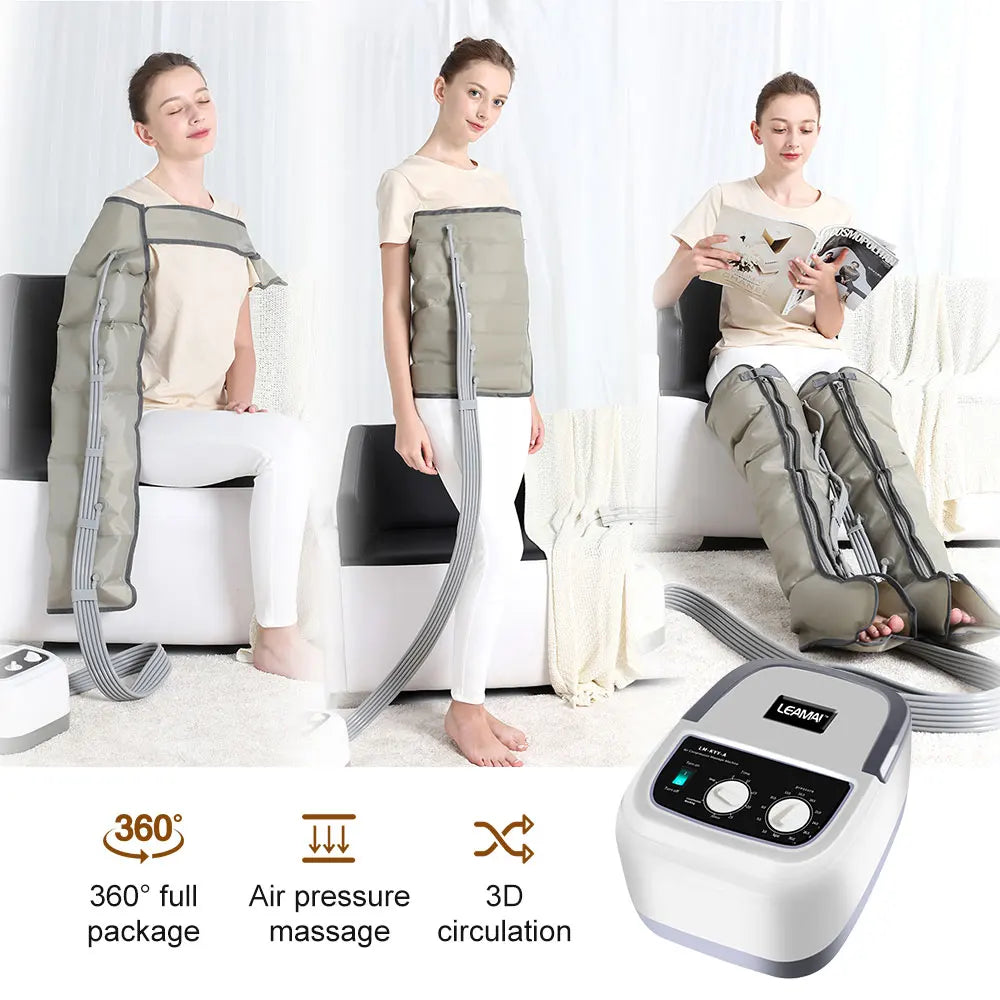 Air Chambers Compression Massager Vibration Infrared Therapy