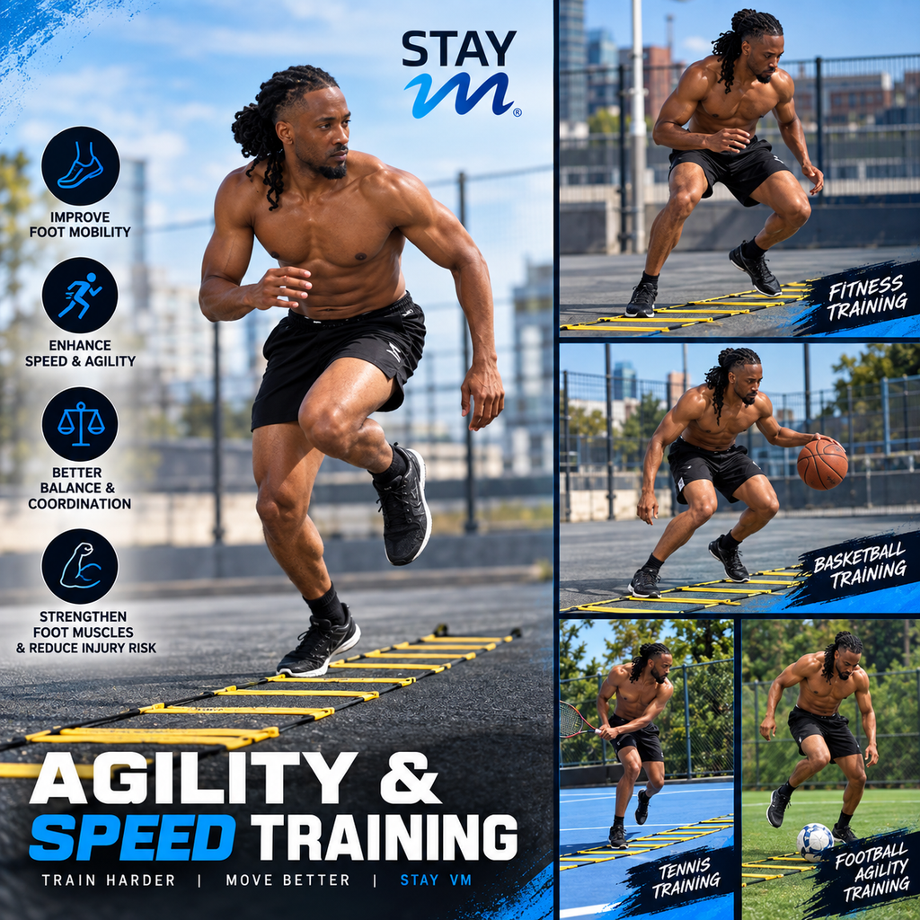 1 set Detachable Speed Agility Training Ladder Football